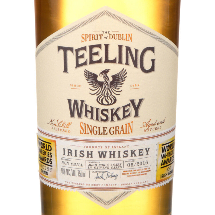 Teeling Single Grain Irish Whiskey 5 Yr 92 W/ Tubes - 750ML - Front Label