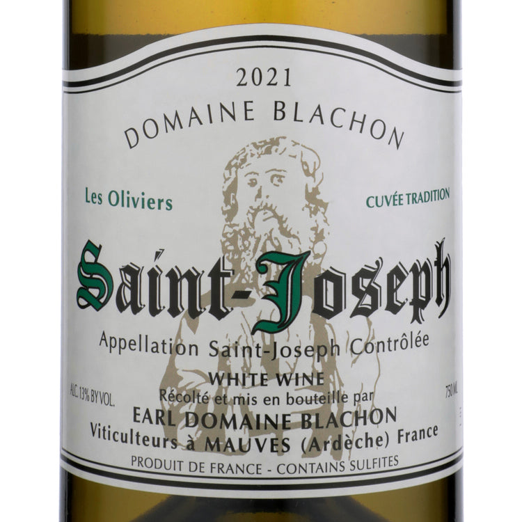 Domaine Blachon Saint Joseph Blanc Les Oliviers Cuvee Tradition 2021 - 750ML - Front Label