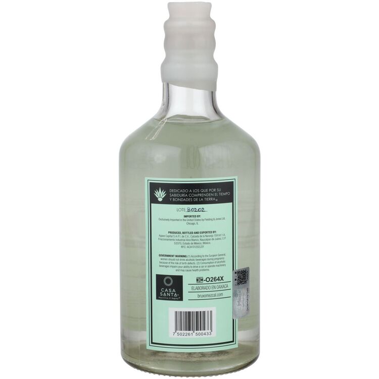 Bruxo Mezcal Artesanal Joven No. 5 Tobala 92 - 750ML