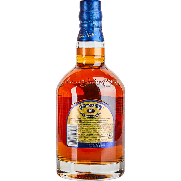 Chivas Regal Blended Scotch Gold Signature 18 Yr 80 No Carton - 750ML