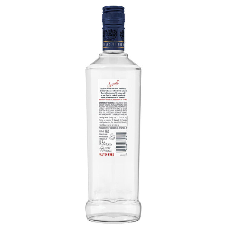 Smirnoff Blueberry Flavored Vodka 60 - 750ML