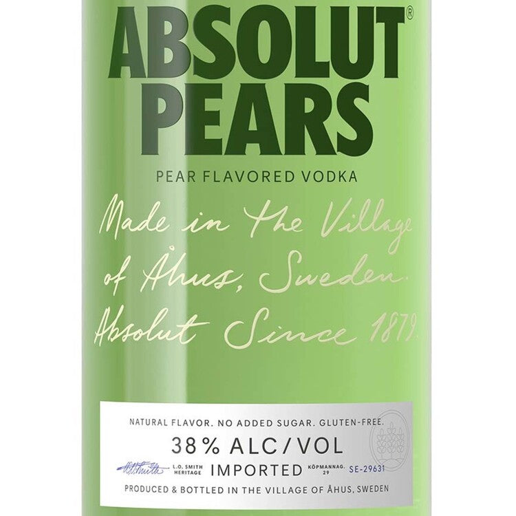Absolut Pear Flavored Vodka Pears 76 - 1.0L