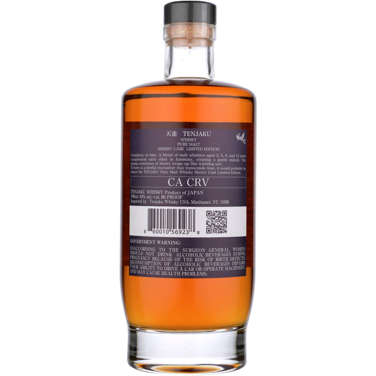 Tenjaku Pure Malt Whiskey Sherry Cask Limited Edition 3 Yr 86 - 700ML
