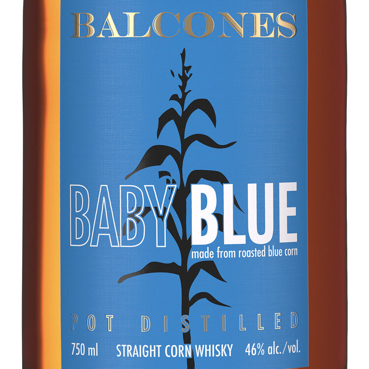 Balcones Corn Whisky Baby Blue 92 - 750ML - Front Label