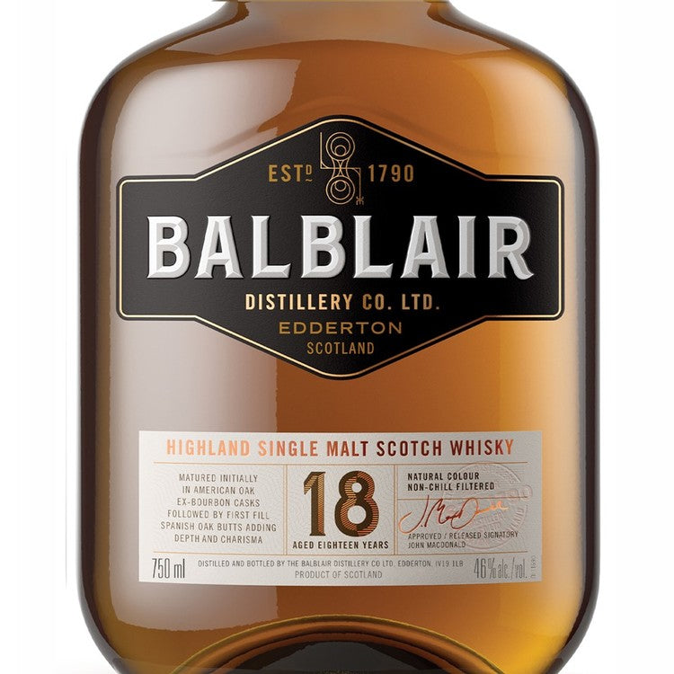 Balblair Single Malt Scotch 18 Yr 92 - 750ML