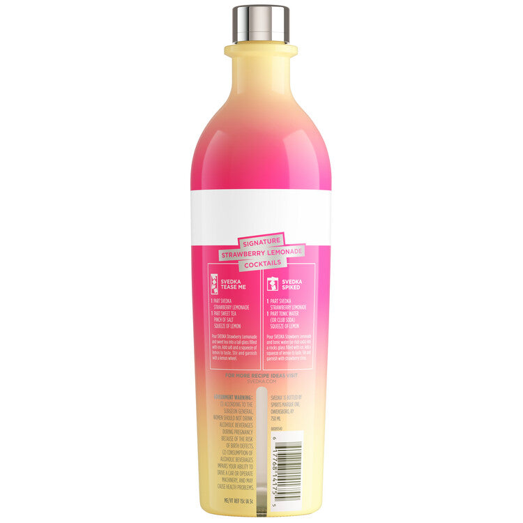 Svedka Strawberry Lemonade Flavored Vodka 70 - 750ML