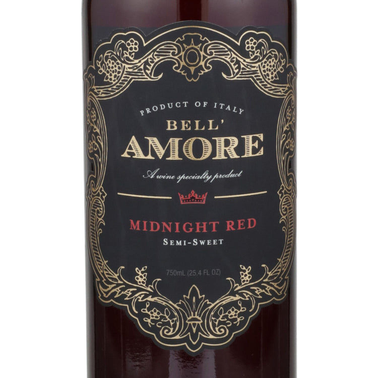 Bell'Amore Midnight Red Semi-Sweet Italy - 750ML - Front Label