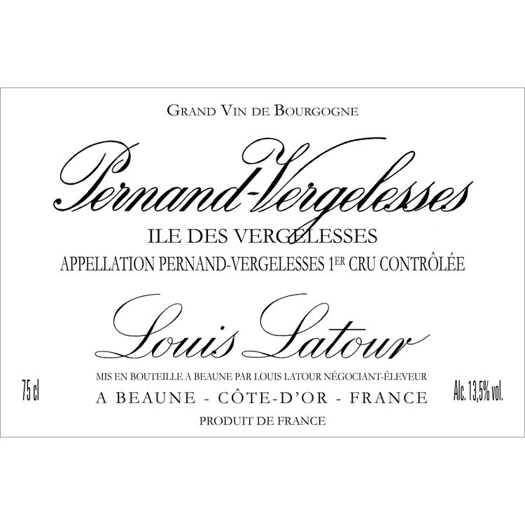 Louis Latour Pernand Vergelesses Rouge Ile De Vergelesses Premier Cru - 750ML - Front Label
