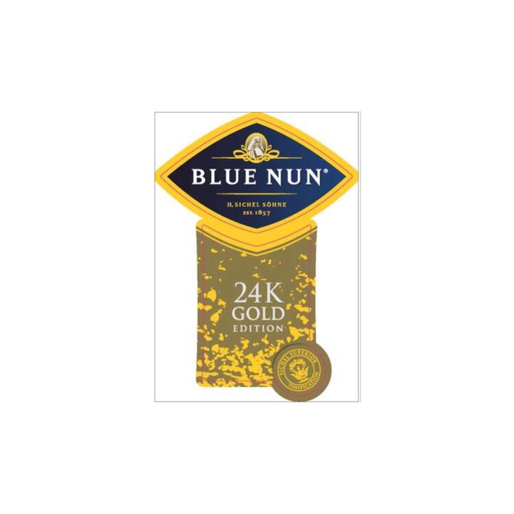 Blue Nun Sparkling White 24k Gold Edition Germany - 750ML - Front Label