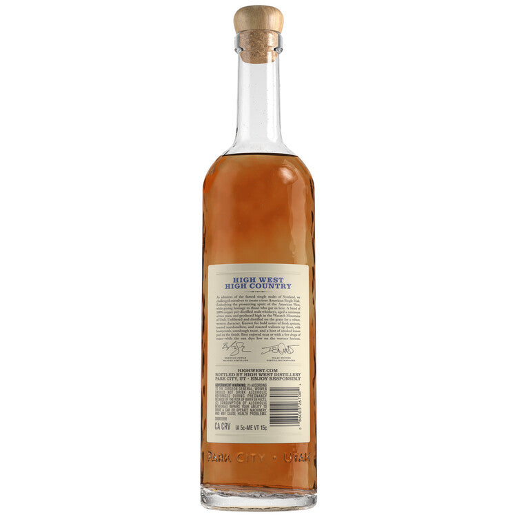 High West American Single Malt Whiskey High Country Limited Release 88 - 750ML