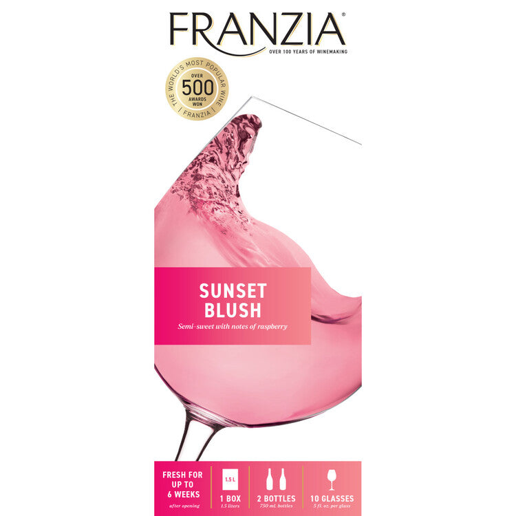 Franzia Sunset Blush American - 1.5L - Front Label