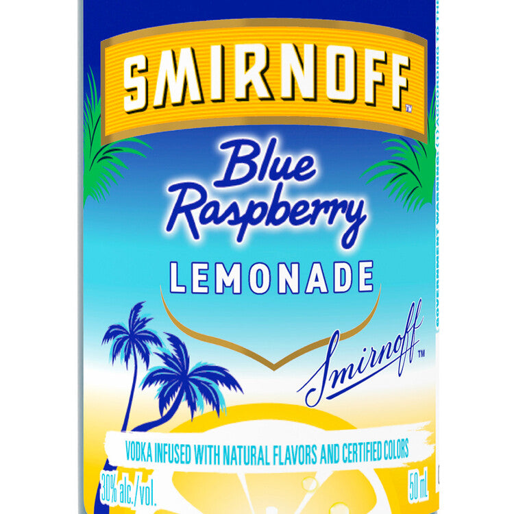 Smirnoff Raspberry Flavored Vodka Blue Raspberry Lemonade 60 - 50ML