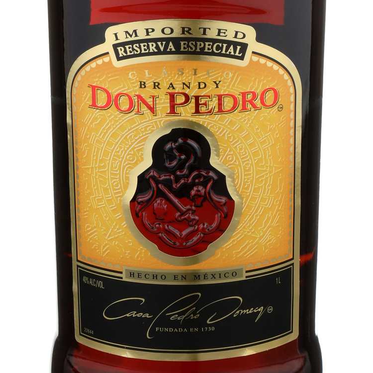 Don Pedro Brandy Reserva Especial 80 - 1.0L - Front Label