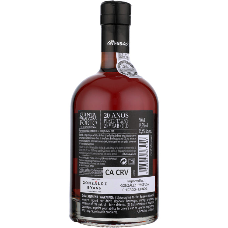 Quinta Da Gaivosa Porto 20 Yr - 500ML