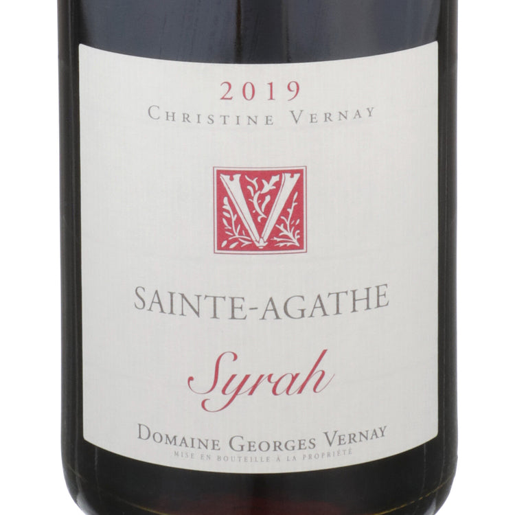 Georges Vernay Syrah Sainte-Agathe Collines Rhodaniennes 2019 - 750ML - Front Label