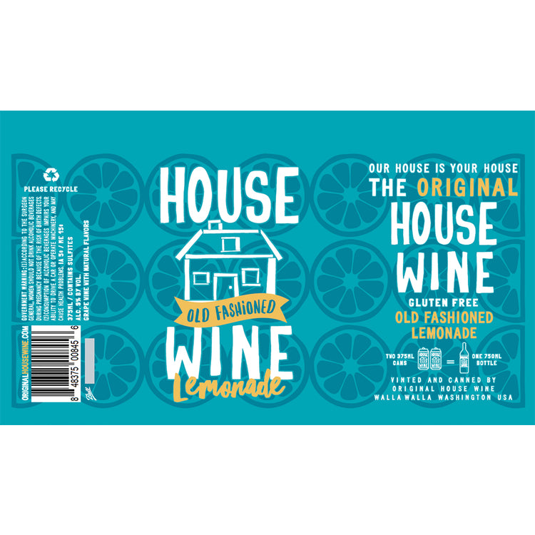 House Wine Old Fashioned Wine Lemonade - 375ML