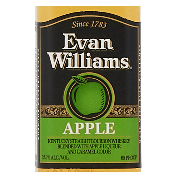 Evan Williams Apple Whiskey Liqueur 65 - 50ML - Front Label