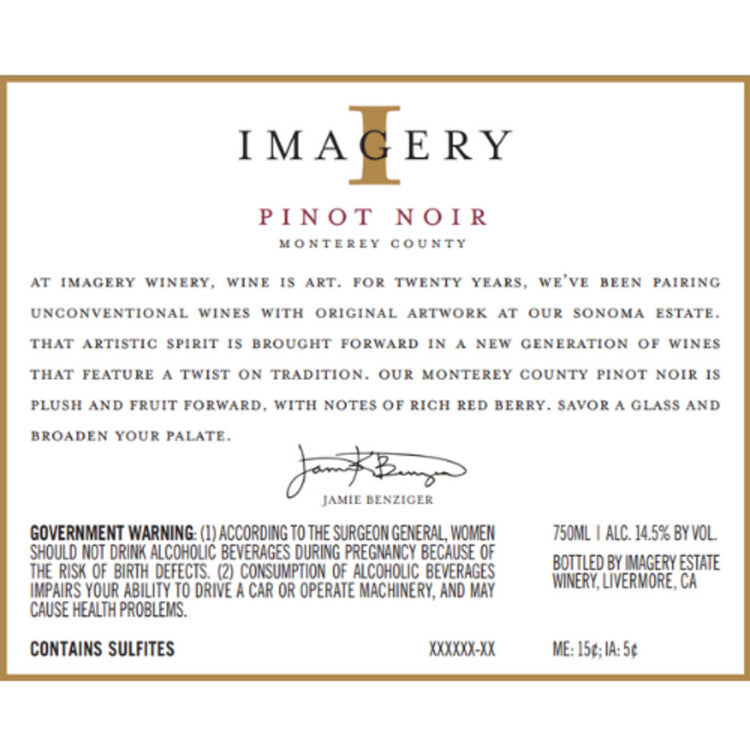 Imagery Pinot Noir Monterey County - 750ML