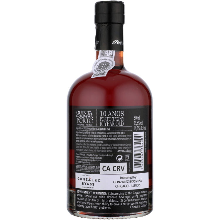Quinta Da Gaivosa Porto 10 Yr - 500ML