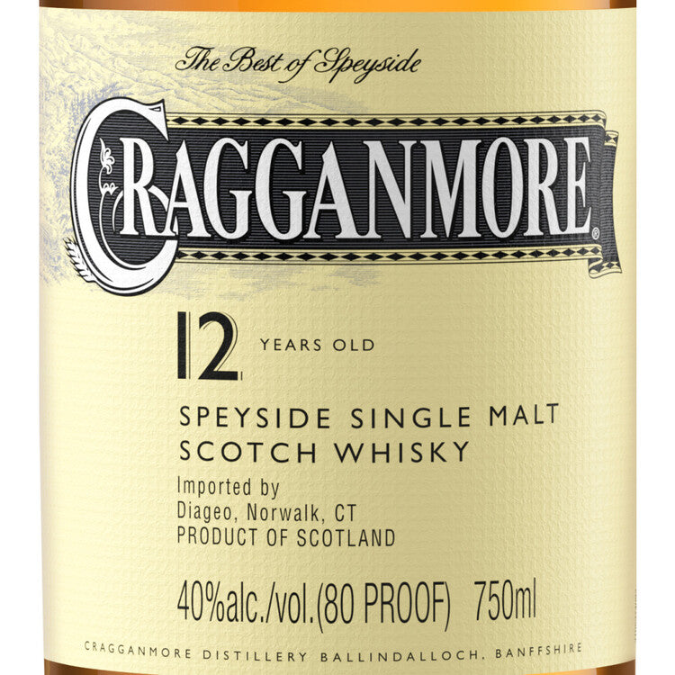 Cragganmore Single Malt Scotch 12 Yr 80 - 750ML