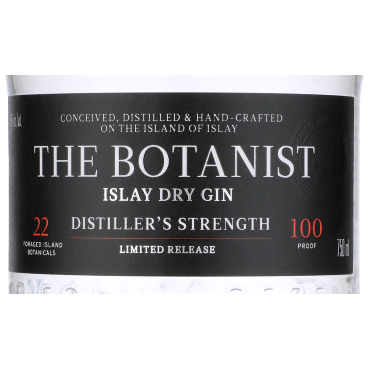 The Botanist Islay Dry Gin Distiller's Strength 100 - 750ML - Front Label