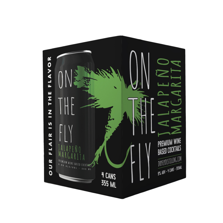 Dry Fly On The Fly Jalapeno Margarita Wine Based Cocktail - 355ML - Front