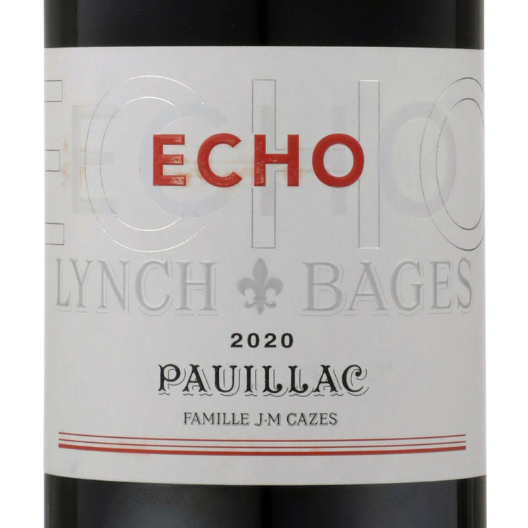 Echo De Lynch Bages Pauillac 2020 Wood Box - 750ML - Front Label