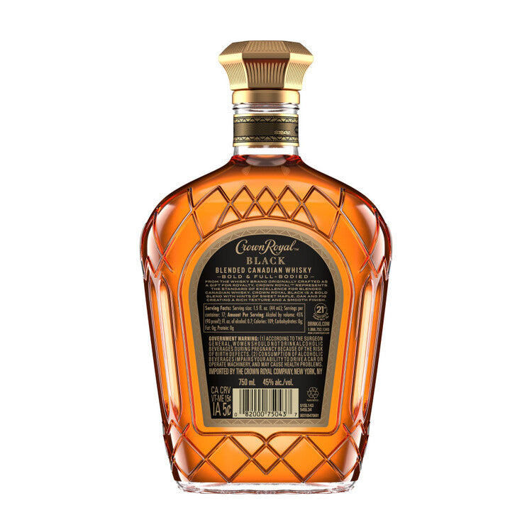 Crown Royal Canadian Whisky Black 90 - 750ML