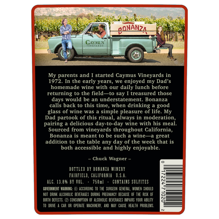 Bonanza Cabernet Sauvignon Lot 8 California - 750ML