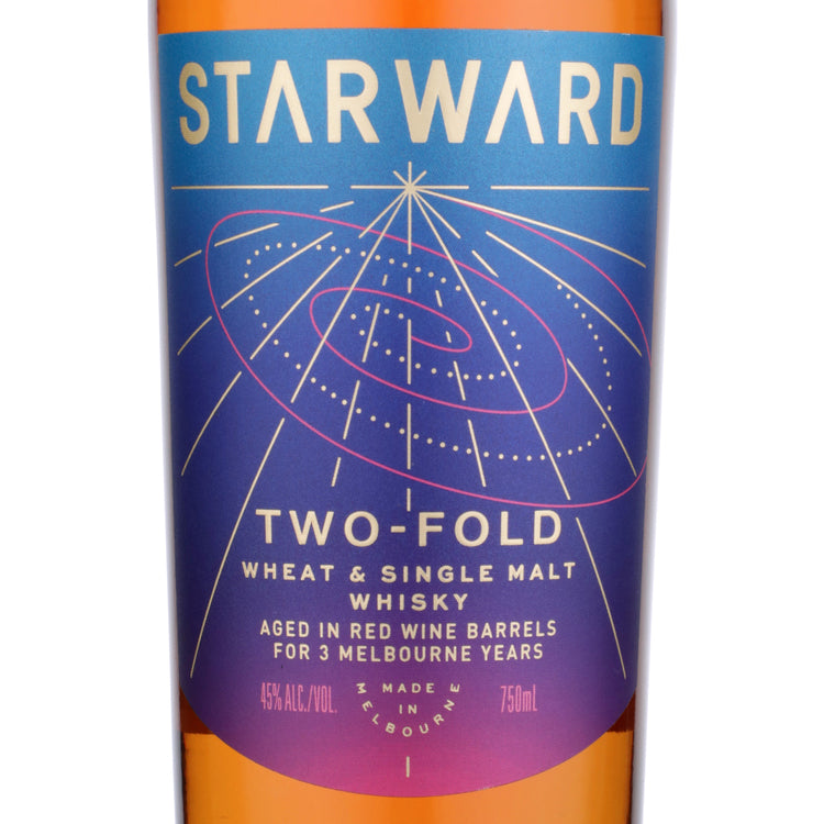 Starward Whiskey Two-Fold Wheat & Single Malt Whisky 3 Yr 90 - 750ML - Front Label