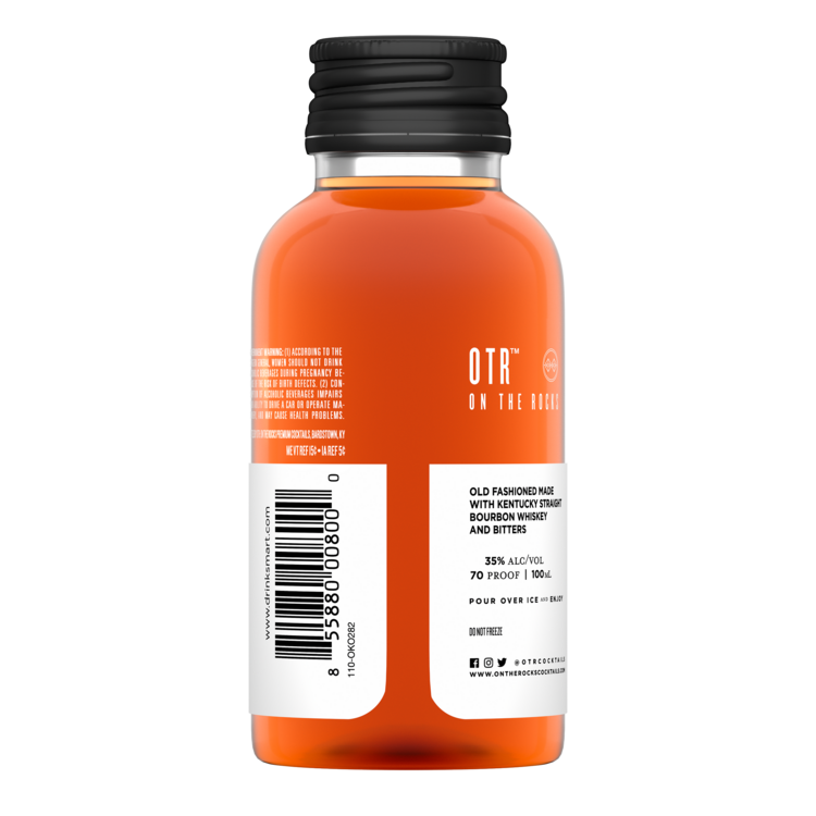 Otr-On The Rocks The Old Fashioned Cocktail Crafted With Knob Creek Bo - 100ML - Back