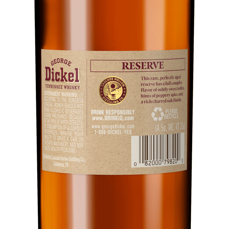 George Dickel Tennessee Whiskey Reserve Cask Strength 17 Yr 92 - 750ML