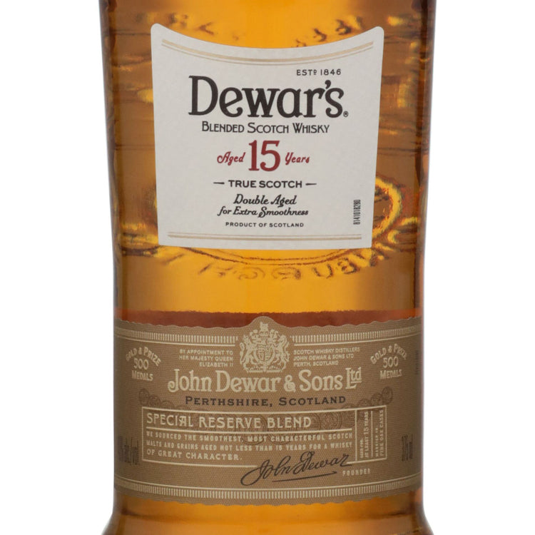 Dewar's Blended Scotch Special Reserve 15 Yr 80 - 375ML - Front Label