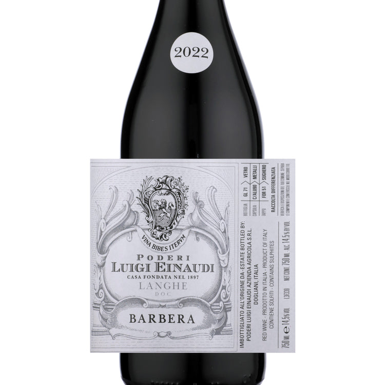 Poderi Luigi Einaudi Barbera Langhe 2022 - 750ML