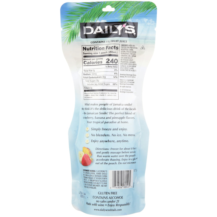 Daily'S Jamaican Smile Wine Based Cocktail - 10 Z