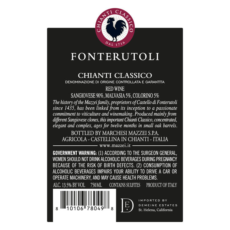 Fonterutoli Chianti Classico 2021 - 750ML