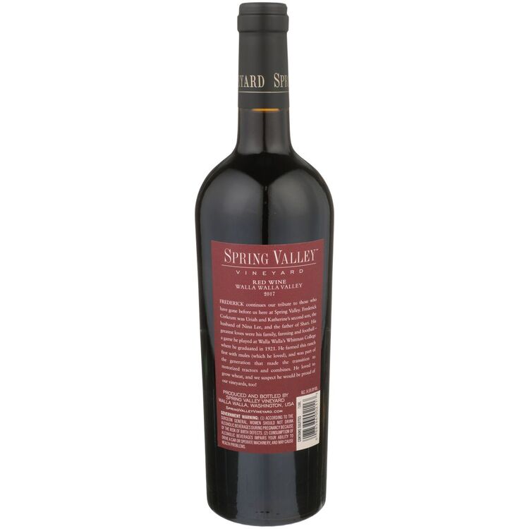 Spring Valley Vineyard Frederick Spring Valley Vineyard Walla Walla Va - 750ML