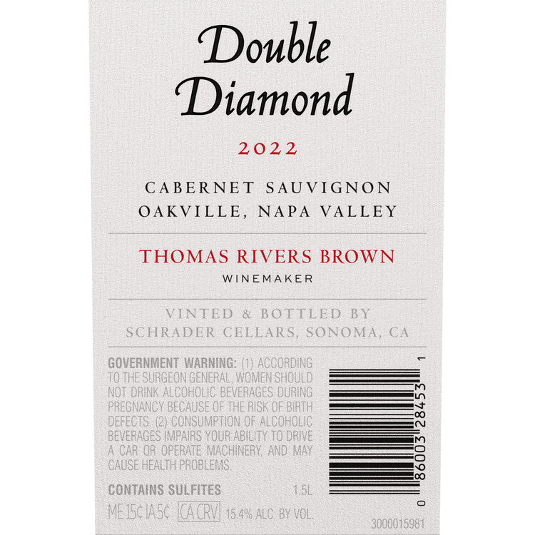Double Diamond Cabernet Sauvignon Oakville 2022 - 1.5L