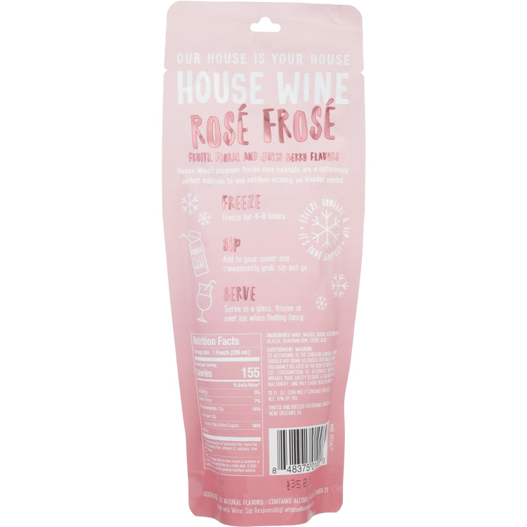 House Wine Rose Frose Wine Based Cocktail - 296ML