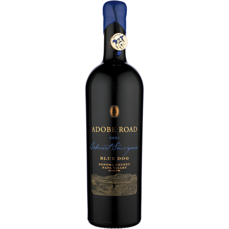 Adobe Road Cabernet Sauvignon Blue Dog Napa & Sonoma Counties 2021 - 750ML