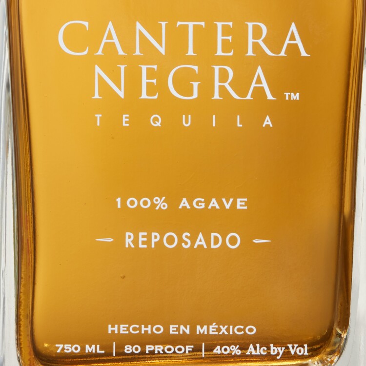 Cantera Negra Tequila Reposado 80 - 750ML - Front Label
