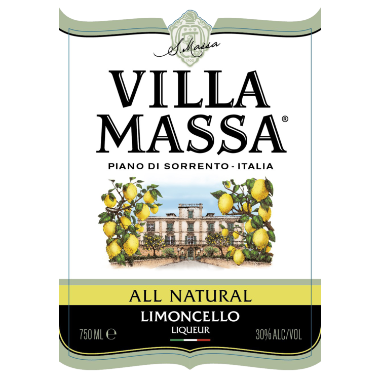 Villa Massa Limoncello Piano Di Sorrento 60 - 750ML - Front Label