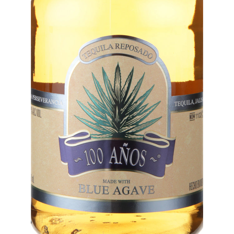 100 Anos Tequila Reposado Made With Blue Agave 80 - 750ML - Front Label