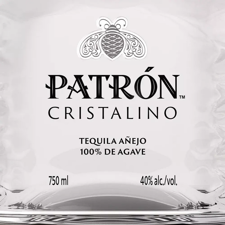 Patron Tequila Cristalino Anejo 80 - 750ML - Front Label