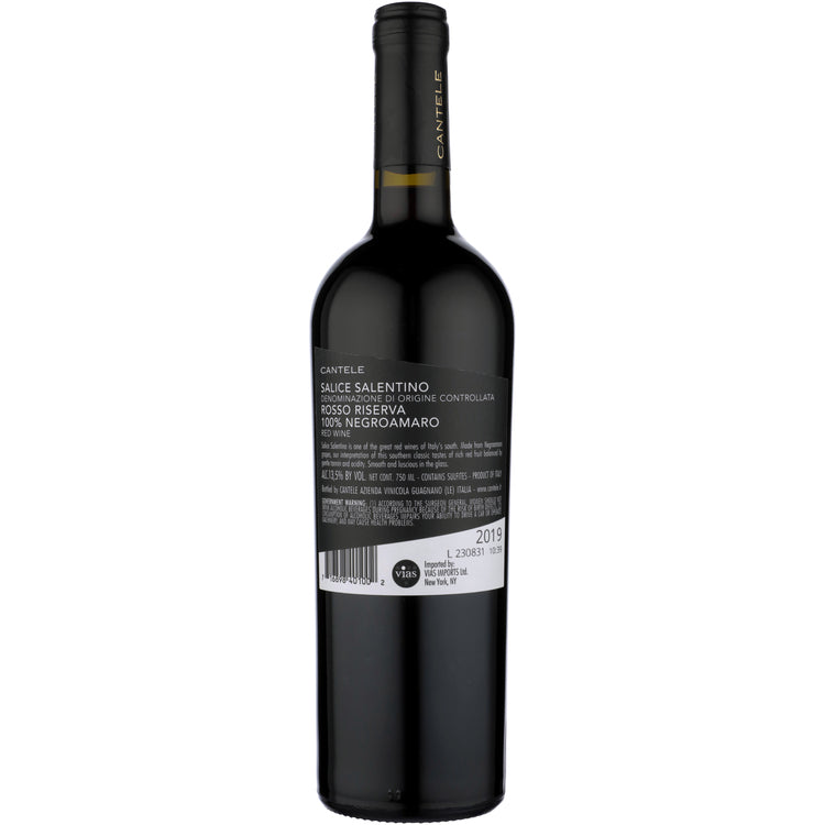 Cantele Salice Salentino Rosso Riserva 2019 - 750ML