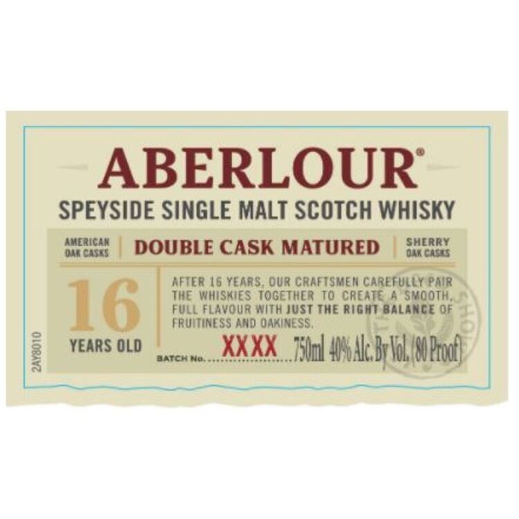 Aberlour Single Malt Scotch Double Cask Matured 16 Yr 80 - 750ML