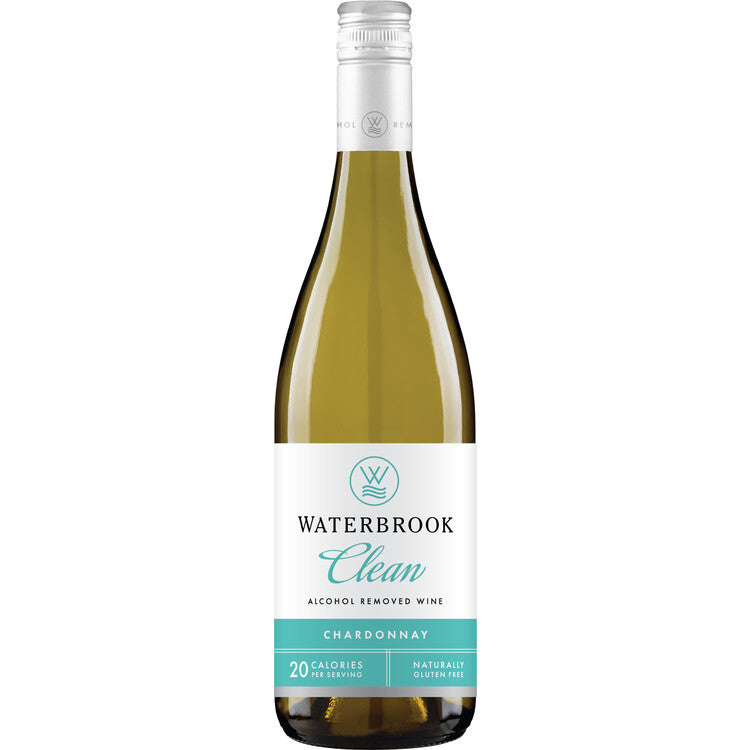 Waterbrook Chardonnay Clean Alcohol Removed Wine - 750ML - Front