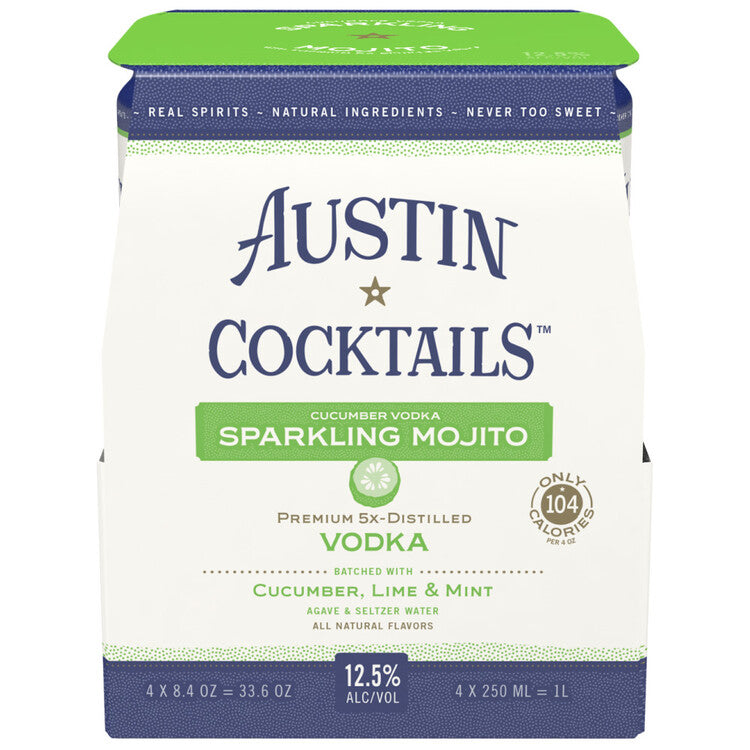 Austin Cocktails Cucumber Lime & Mint Vodka Sparkling Mojito 25 - 250ML