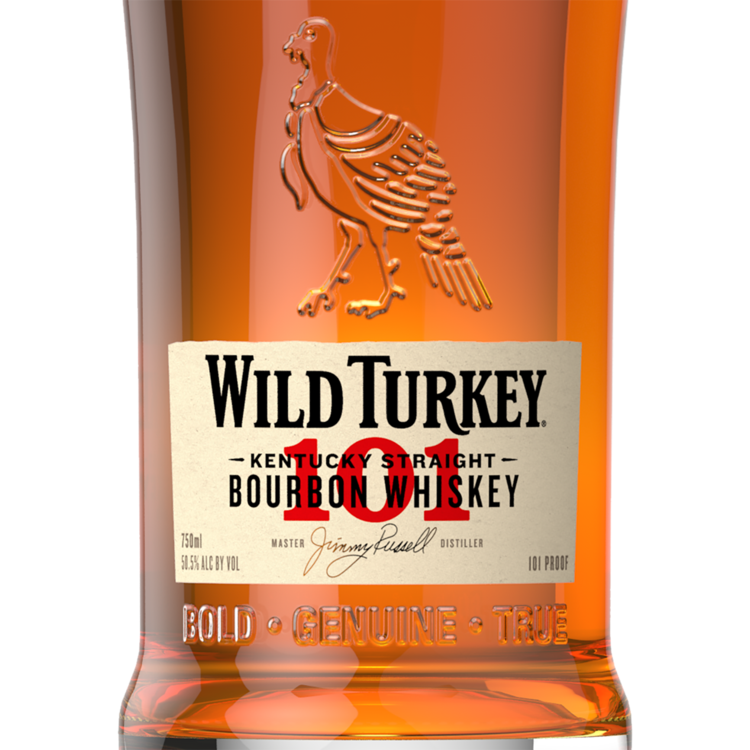Wild Turkey Straight Bourbon 101 - 750ML - Front Label