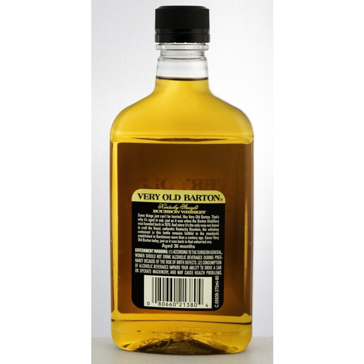 Very Old Barton Straight Bourbon 80 - 375ML - Back